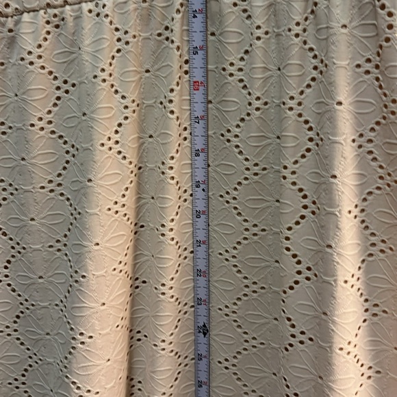 Ivory Eyelet Dress Boho Style Size Large - Picture 6 of 8